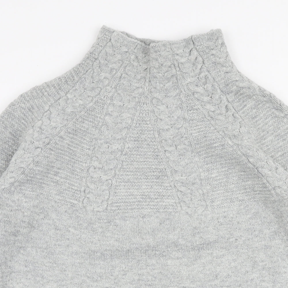 Womens UK Size XS Topshop Grey Pullover Jumper