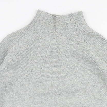Womens UK Size XS Topshop Grey Pullover Jumper