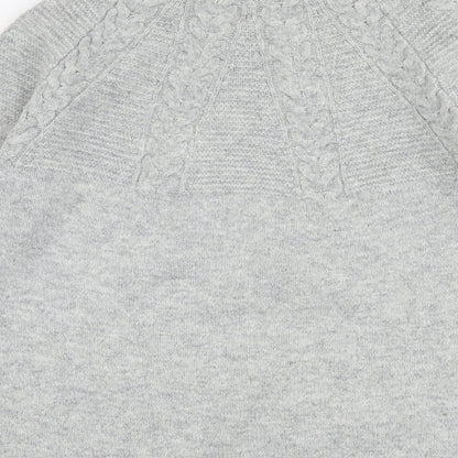 Womens UK Size XS Topshop Grey Pullover Jumper