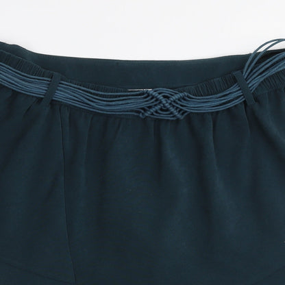 Isle Womens Green  Polyester Pleated Skirt Size 14