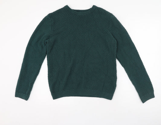 Topman Mens Grey  Cotton Pullover Sweatshirt Size S