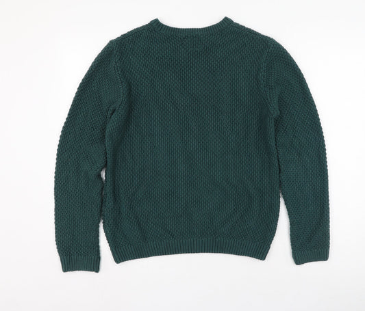 Topman Mens Grey  Cotton Pullover Sweatshirt Size S