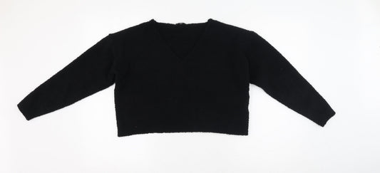 Womens UK Size S PRETTYLITTLETHING Black Pullover Jumper