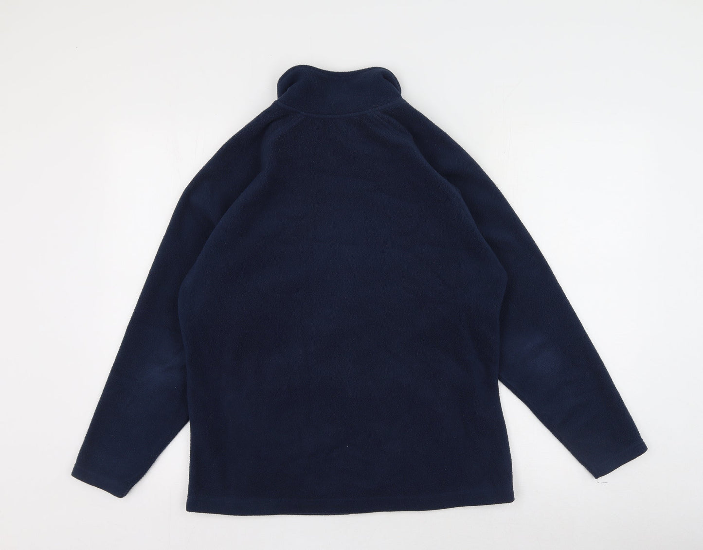 Tru collection  Mens Blue High Neck  Polyester Full Zip Jumper Size L