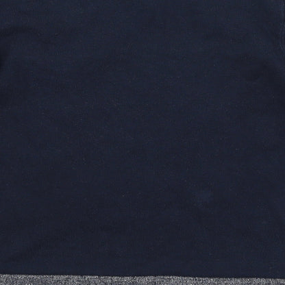 George Girls Blue Round Neck Geometric Polyester Pullover Jumper Size 8-9 Years   - Love Hearts