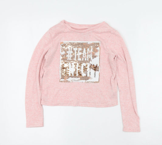 Primark Girls   Polyester Pullover Casual  Round Neck  - #teamnice