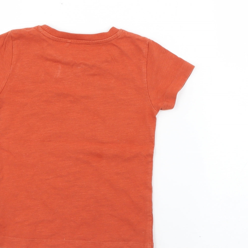 NEXT Baby Orange  Cotton Pullover T-Shirt Size 12-18 Months Crew Neck  - Batman