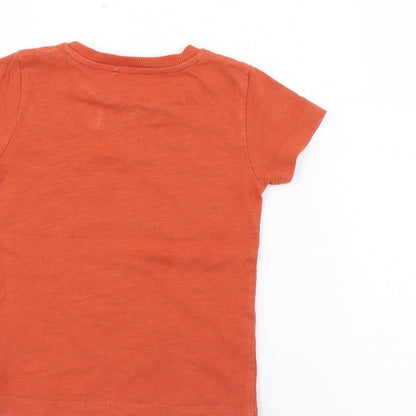 NEXT Baby Orange  Cotton Pullover T-Shirt Size 12-18 Months Crew Neck  - Batman