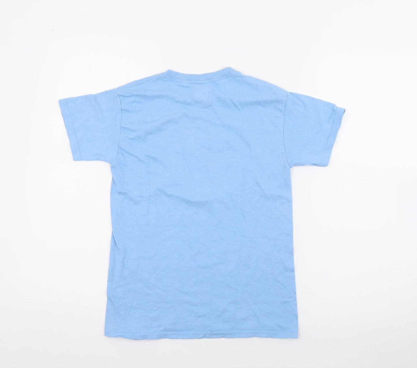 The Duck Company Boys Blue  Cotton Pullover T-Shirt Size M Crew Neck  - Shark
