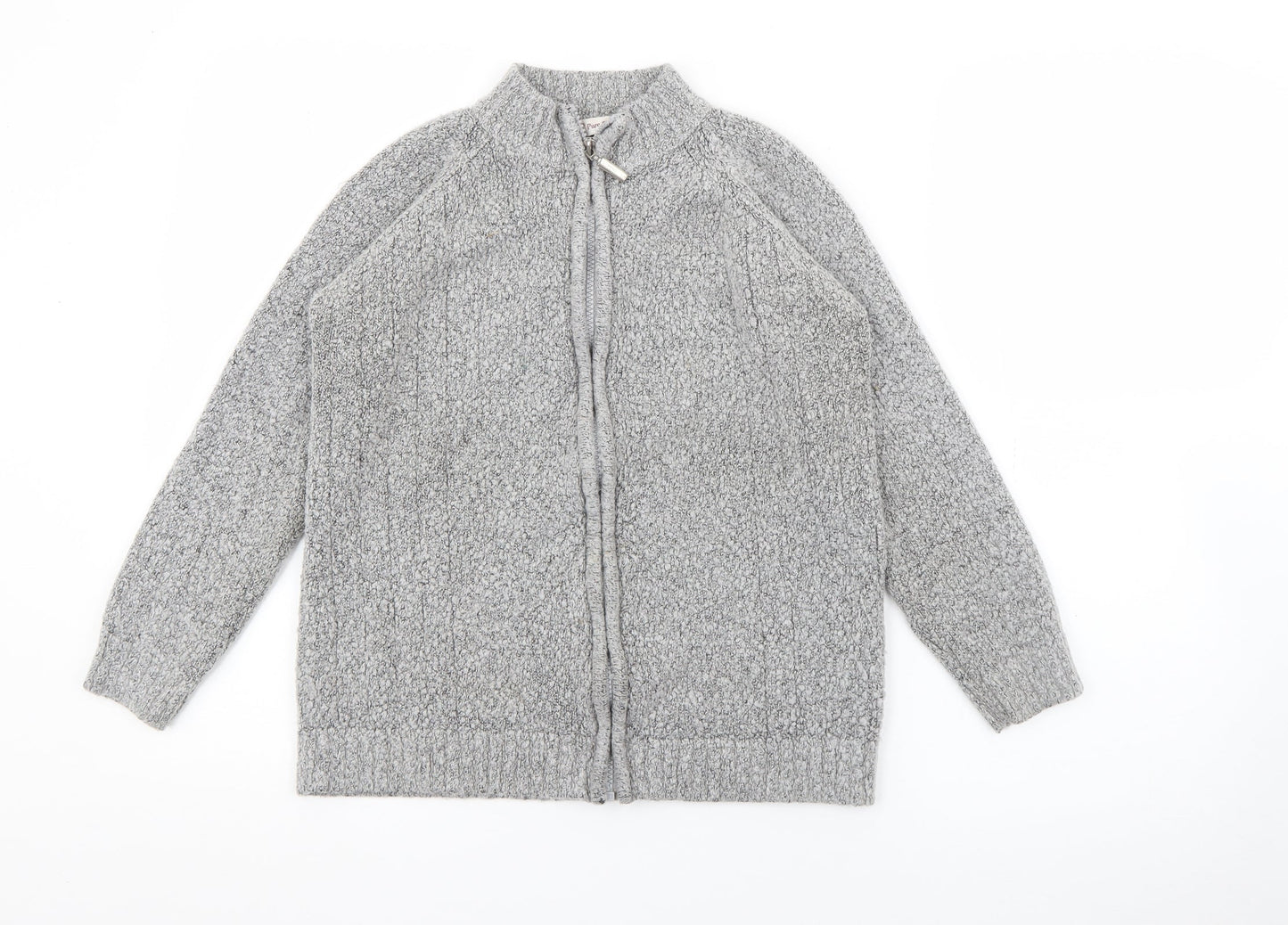 Womens UK Size S EWM Grey Cardigan Jumper
