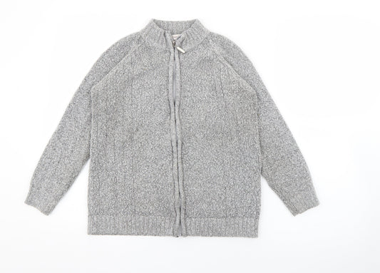 Womens UK Size S EWM Grey Cardigan Jumper