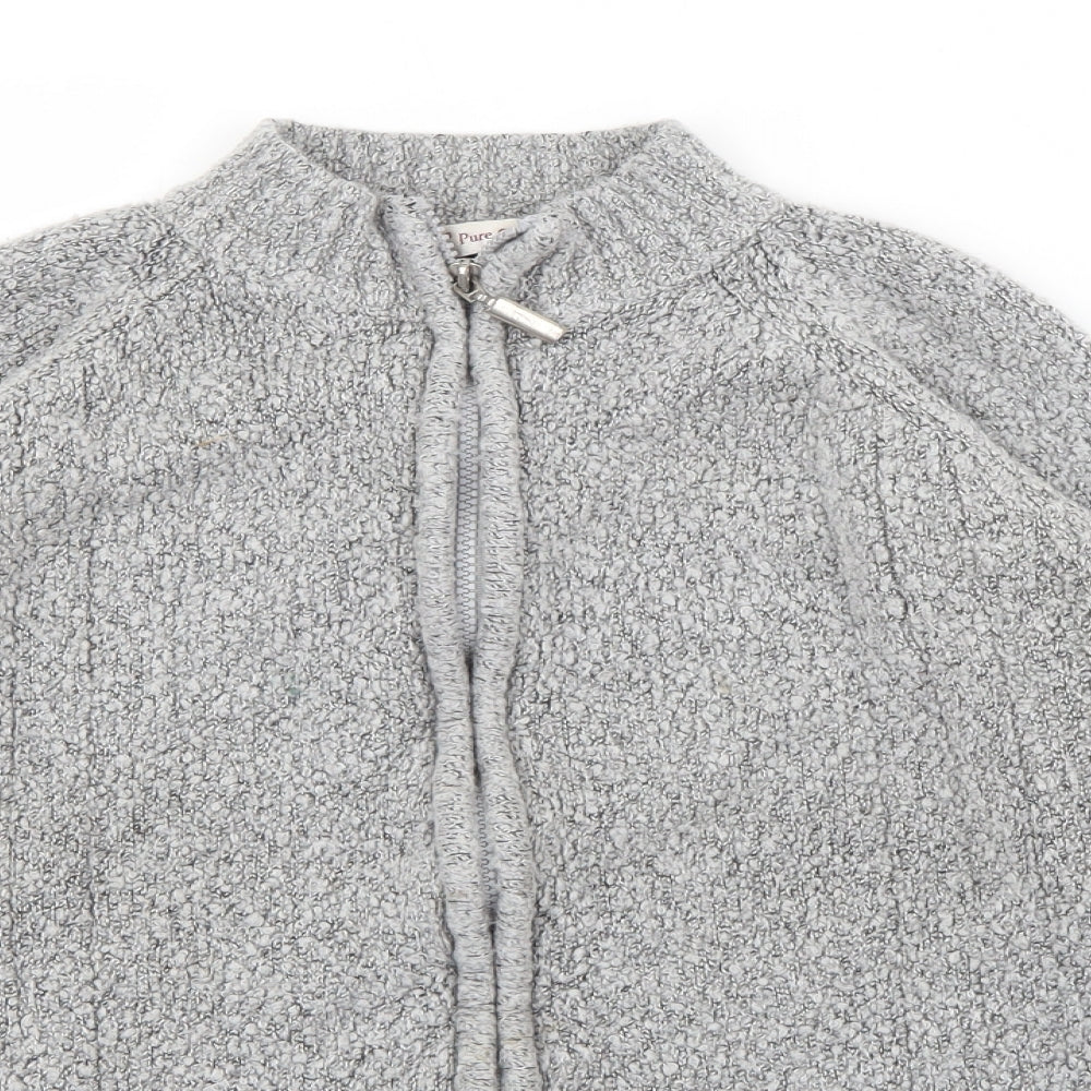 Womens UK Size S EWM Grey Cardigan Jumper