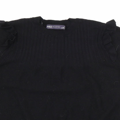 Womens UK Size 12 Marks and Spencer Black Pullover Jumper