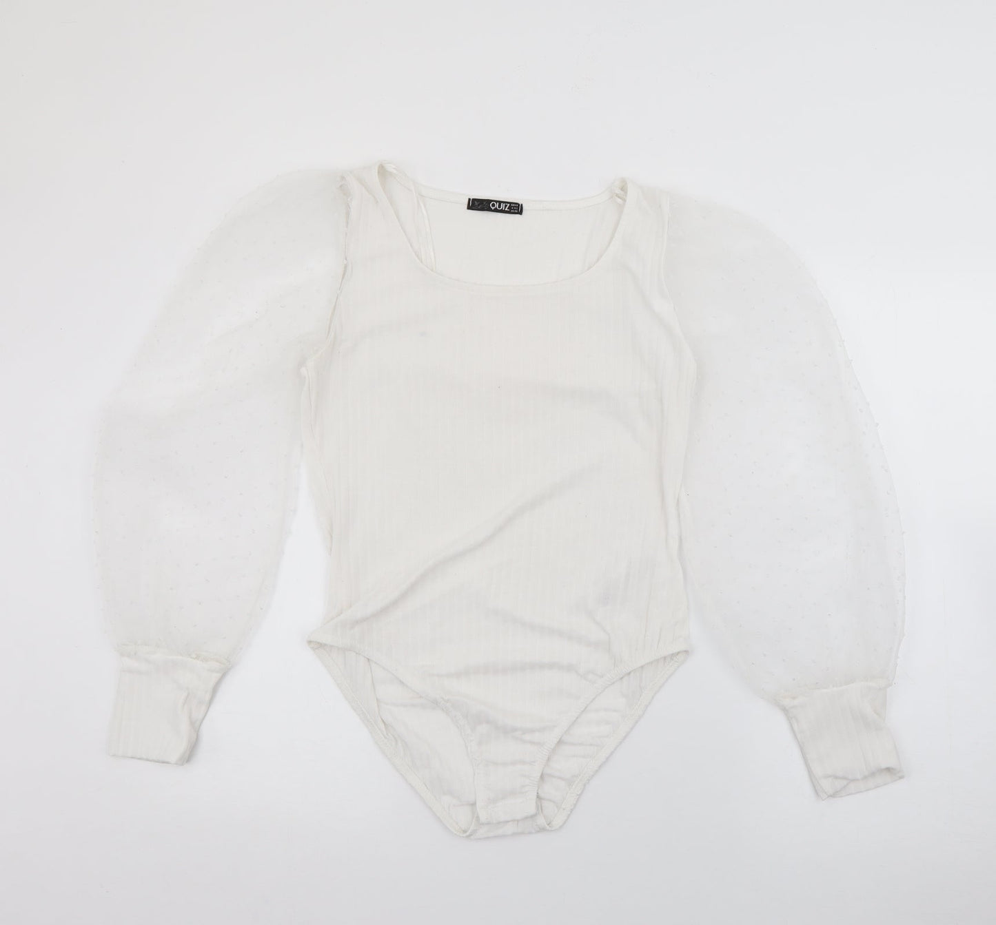 Womens UK Size 14 Quiz White Pullover Jumper