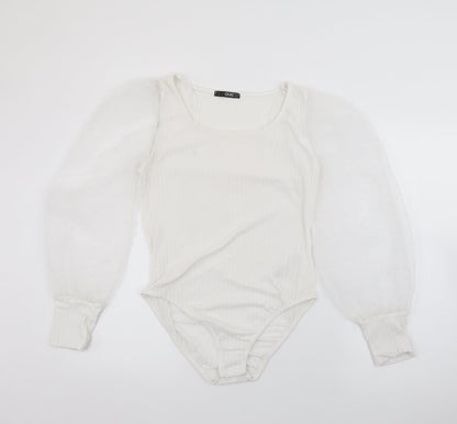 Womens UK Size 14 Quiz White Pullover Jumper