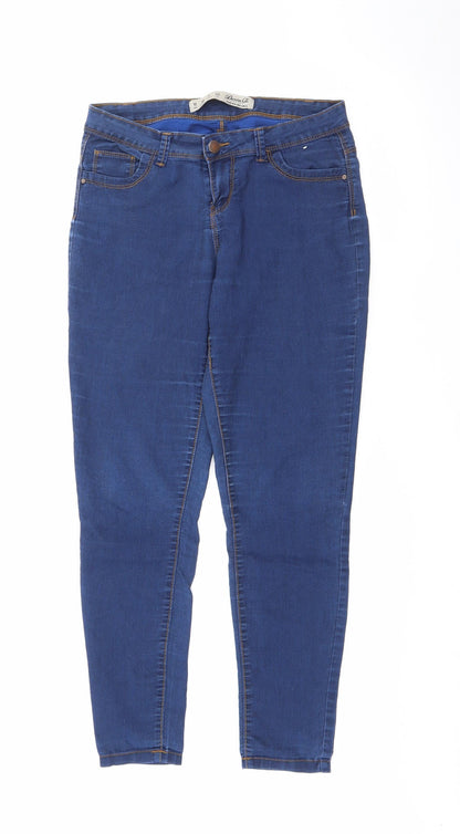 Denim Co Womens Blue  Cotton Skinny Jeans Size 10 L26 in Regular