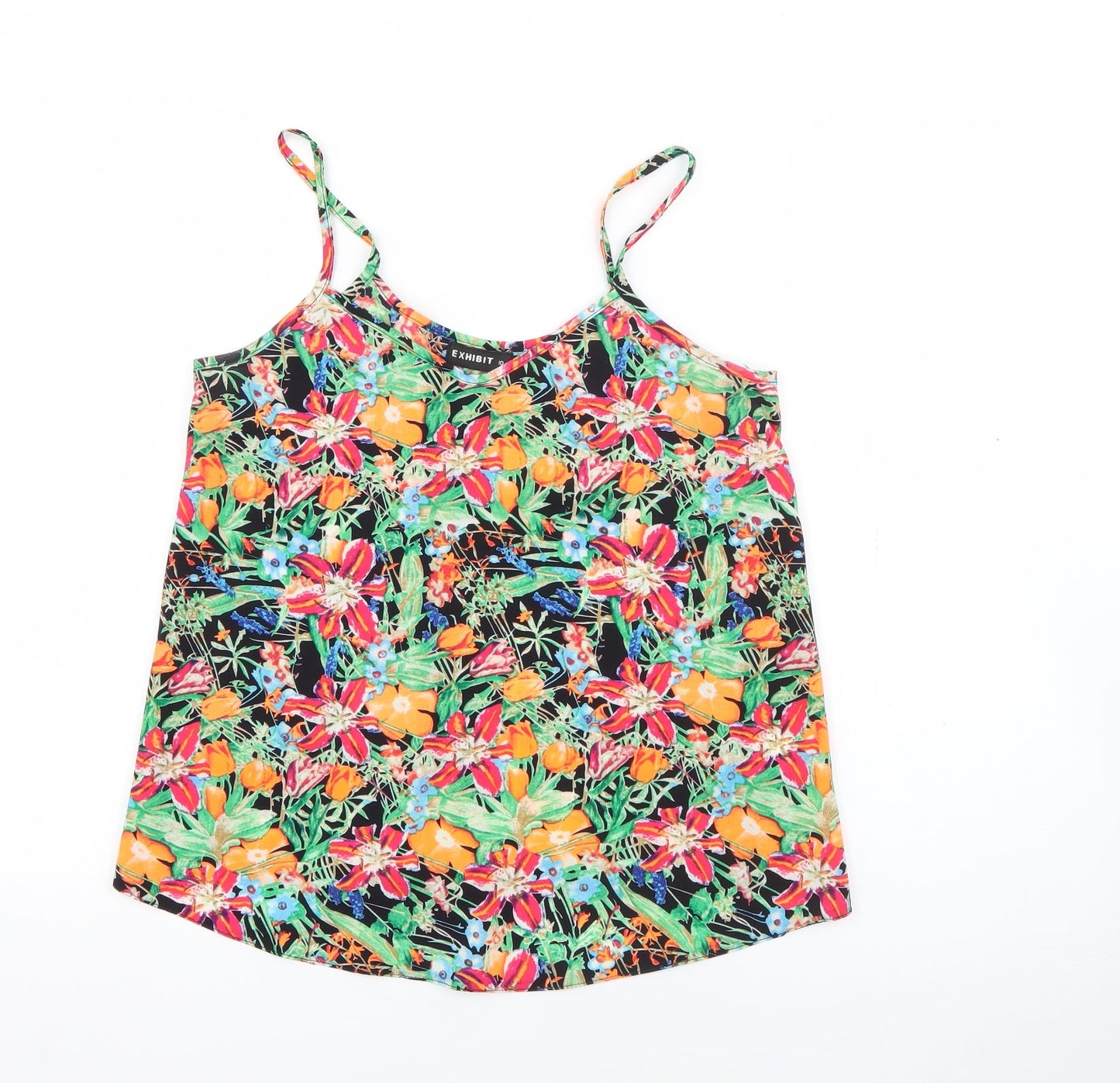 Womens UK Size 10 Exhibit Multicoloured Camisole Tank