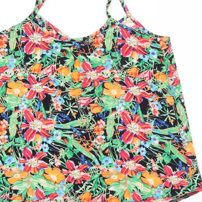 Womens UK Size 10 Exhibit Multicoloured Camisole Tank