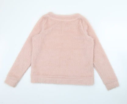 Womens UK Size 12 NEXT Pink Pullover Jumper