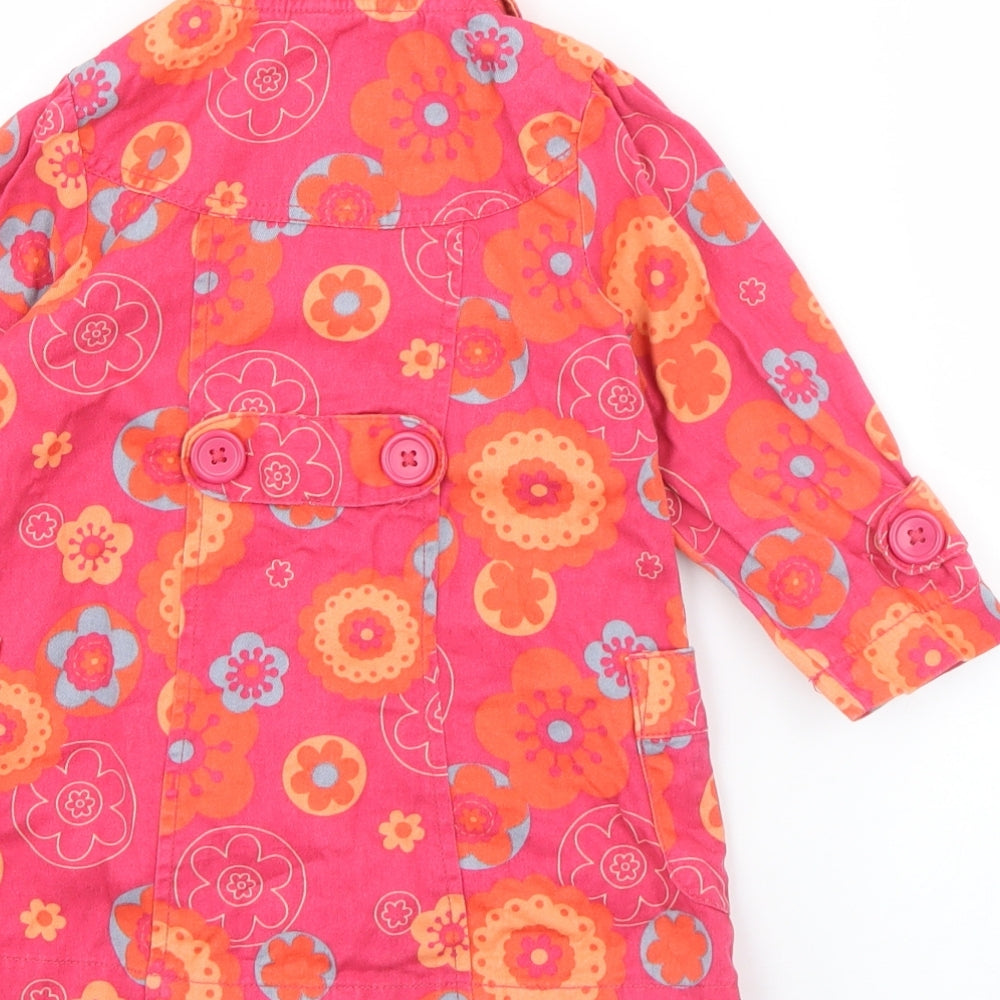 Pumpkin Patch Girls Pink Floral  Jacket  Size 2 Years