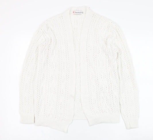 Womens UK Size S Beaumonde Ivory Cardigan Jumper