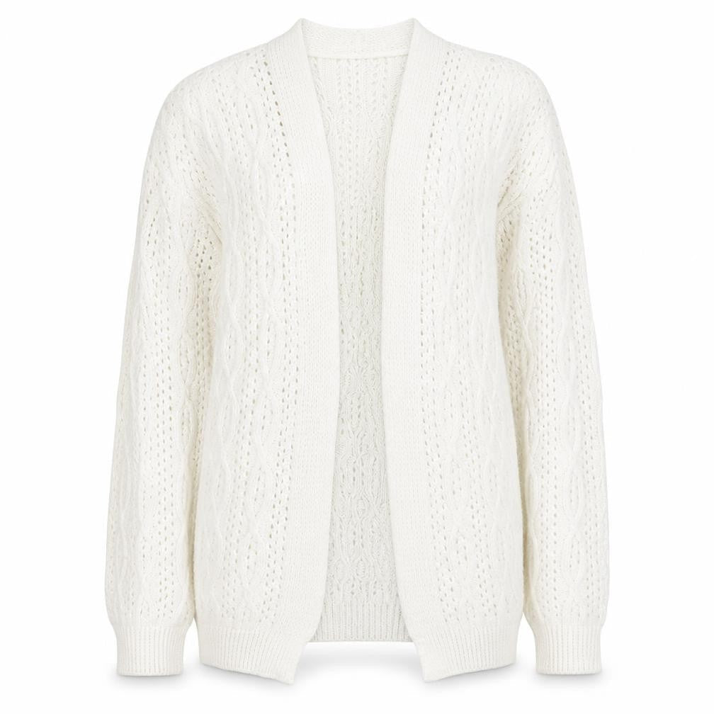 Womens UK Size S Beaumonde Ivory Cardigan Jumper