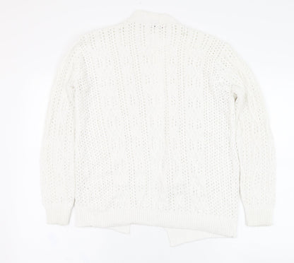 Womens UK Size S Beaumonde Ivory Cardigan Jumper