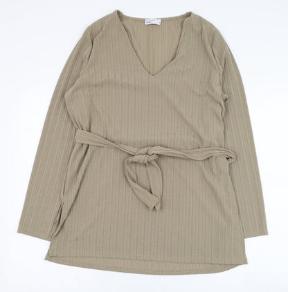 Womens UK Size 16 Papaya Brown Pullover Jumper
