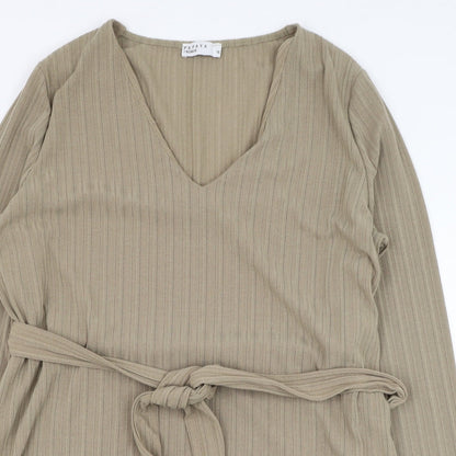 Womens UK Size 16 Papaya Brown Pullover Jumper