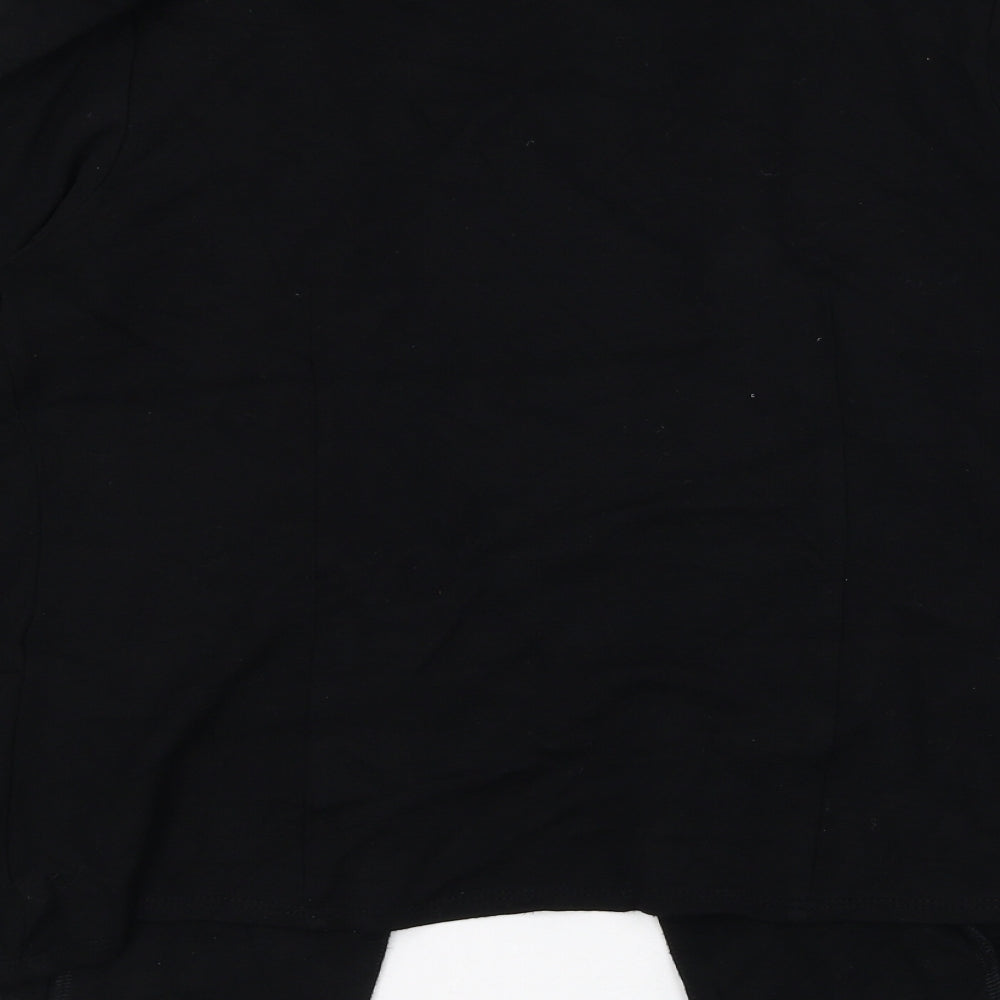 Wallis Womens Black Square Neck  Polyester Cardigan Jumper Size S