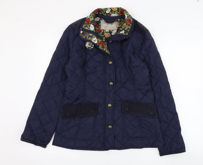 Avenue Womens Blue   Quilted Coat Size S  Zip