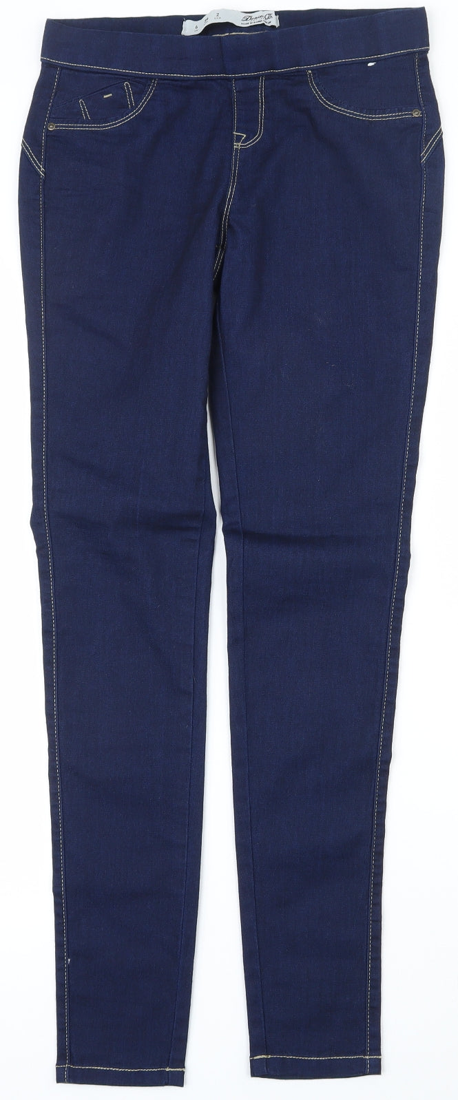 Denim & Co. Womens Blue  Cotton Jegging Jeans Size 6 L28.5 in Regular
