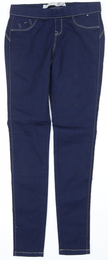Denim & Co. Womens Blue  Cotton Jegging Jeans Size 6 L28.5 in Regular