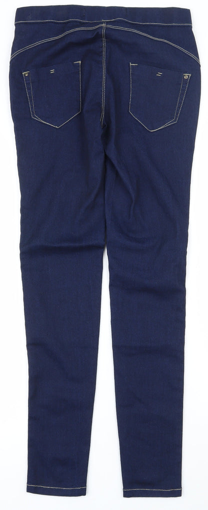 Denim & Co. Womens Blue  Cotton Jegging Jeans Size 6 L28.5 in Regular