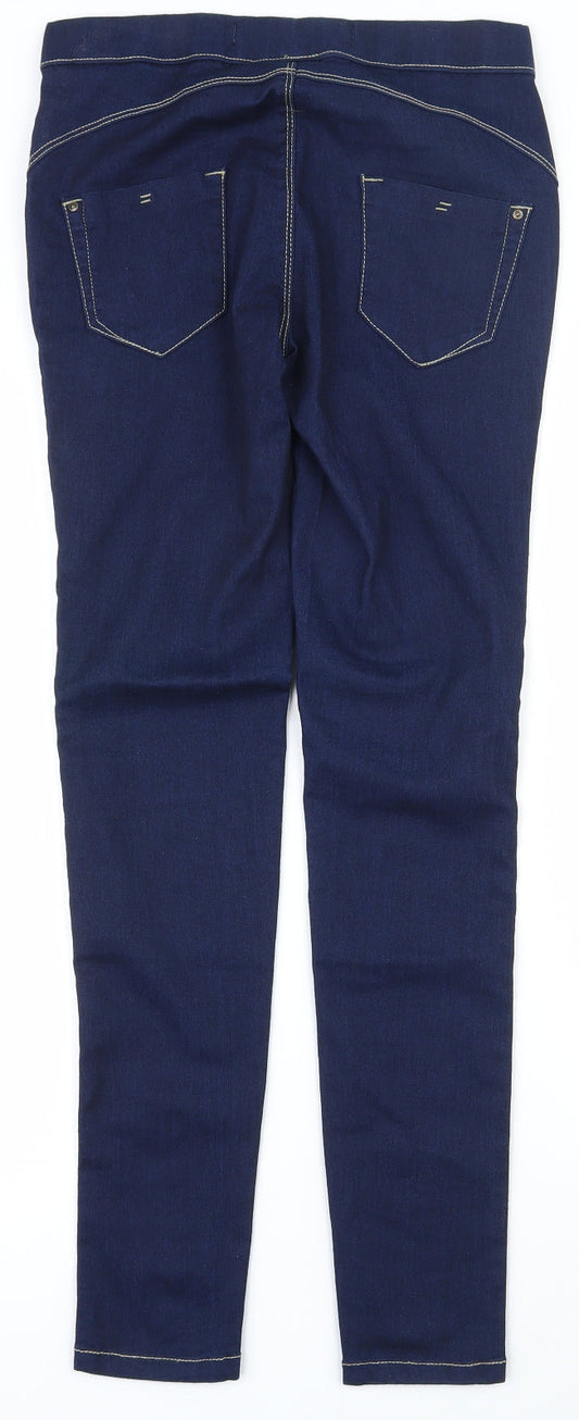 Denim & Co. Womens Blue  Cotton Jegging Jeans Size 6 L28.5 in Regular