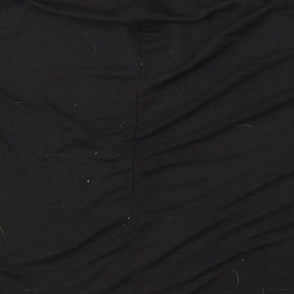 George Womens Black  Polyester Basic T-Shirt Size 18 Round Neck