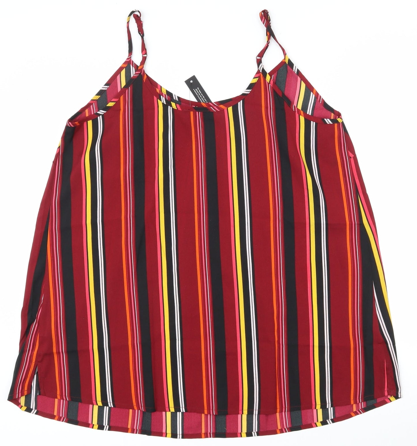 Womens UK Size 14 Simply Be Multicoloured Basic Tank