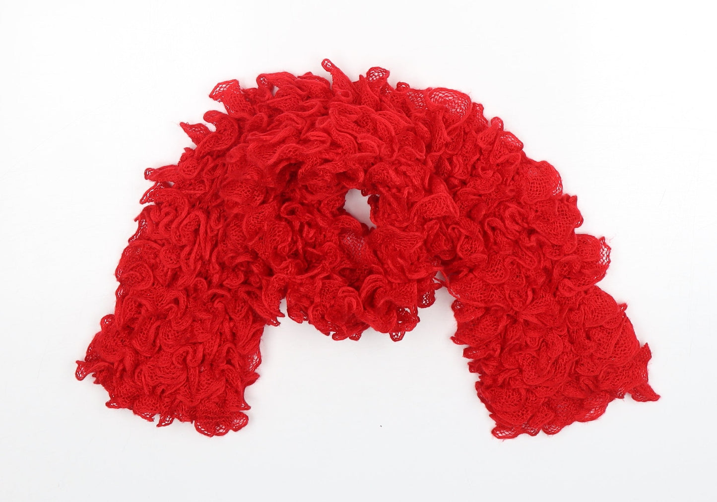 Preworn Womens Red  Polyester  Scarf
