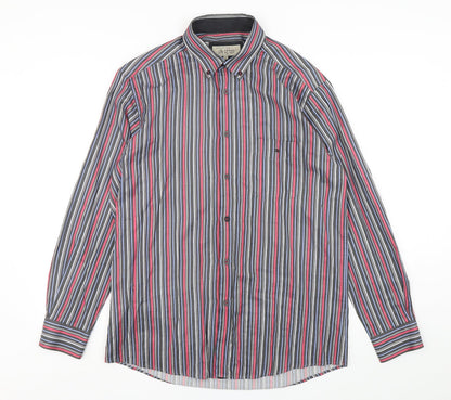 Mens UK Size L Daniel Grahame Multicoloured  Button-Up Long Sleeve Casual Shirt
