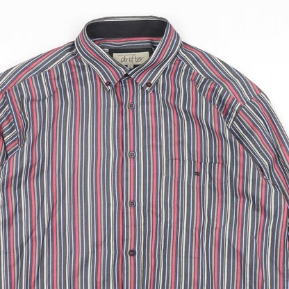 Mens UK Size L Daniel Grahame Multicoloured  Button-Up Long Sleeve Casual Shirt