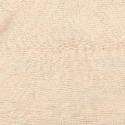 Boohoo Womens Orange Boat Neck  Acrylic Pullover Jumper Size M