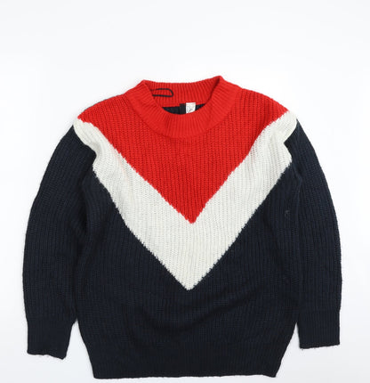 Womens UK Size XS H&M Multicoloured Pullover Jumper