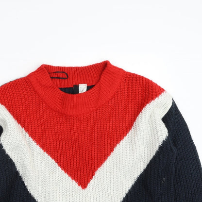 Womens UK Size XS H&M Multicoloured Pullover Jumper