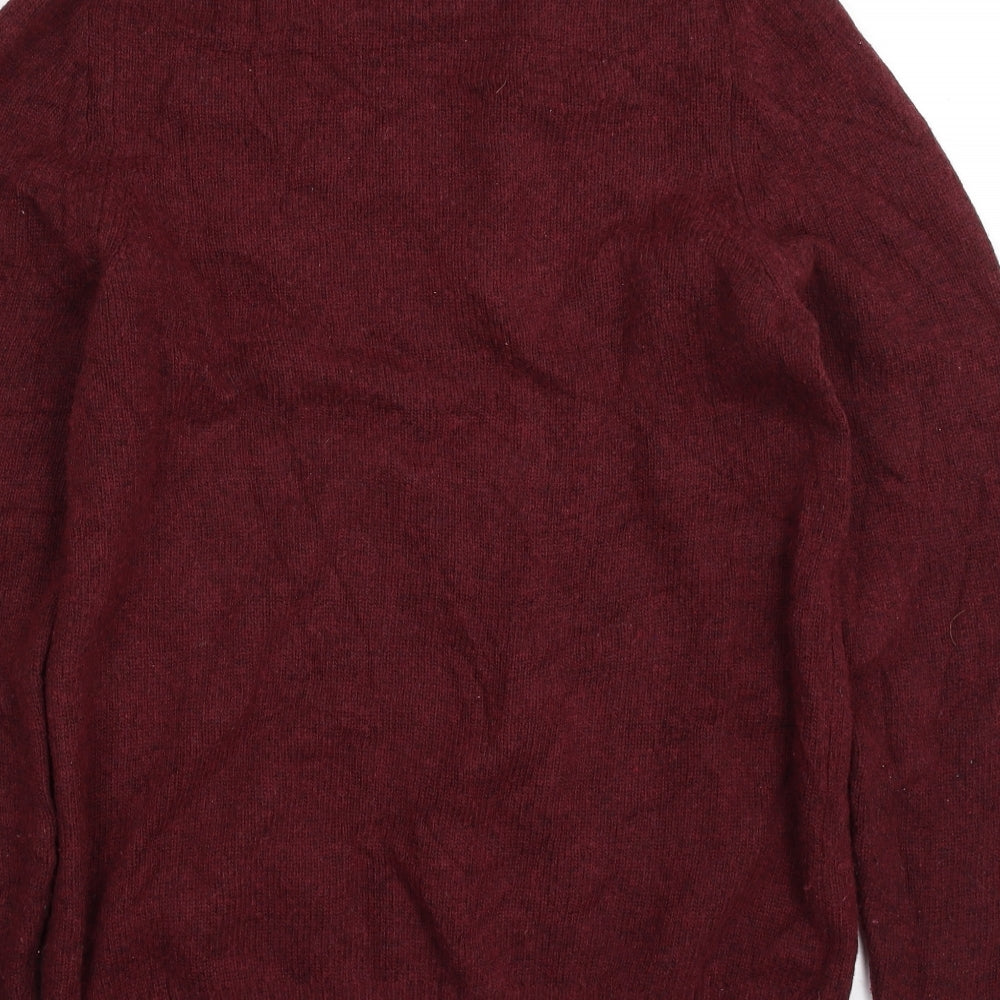 Country Road Mens Purple Crew Neck  Cotton Pullover Jumper Size M