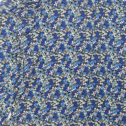 Womens UK Size 8 Girl In Mind Blue Basic Blouse