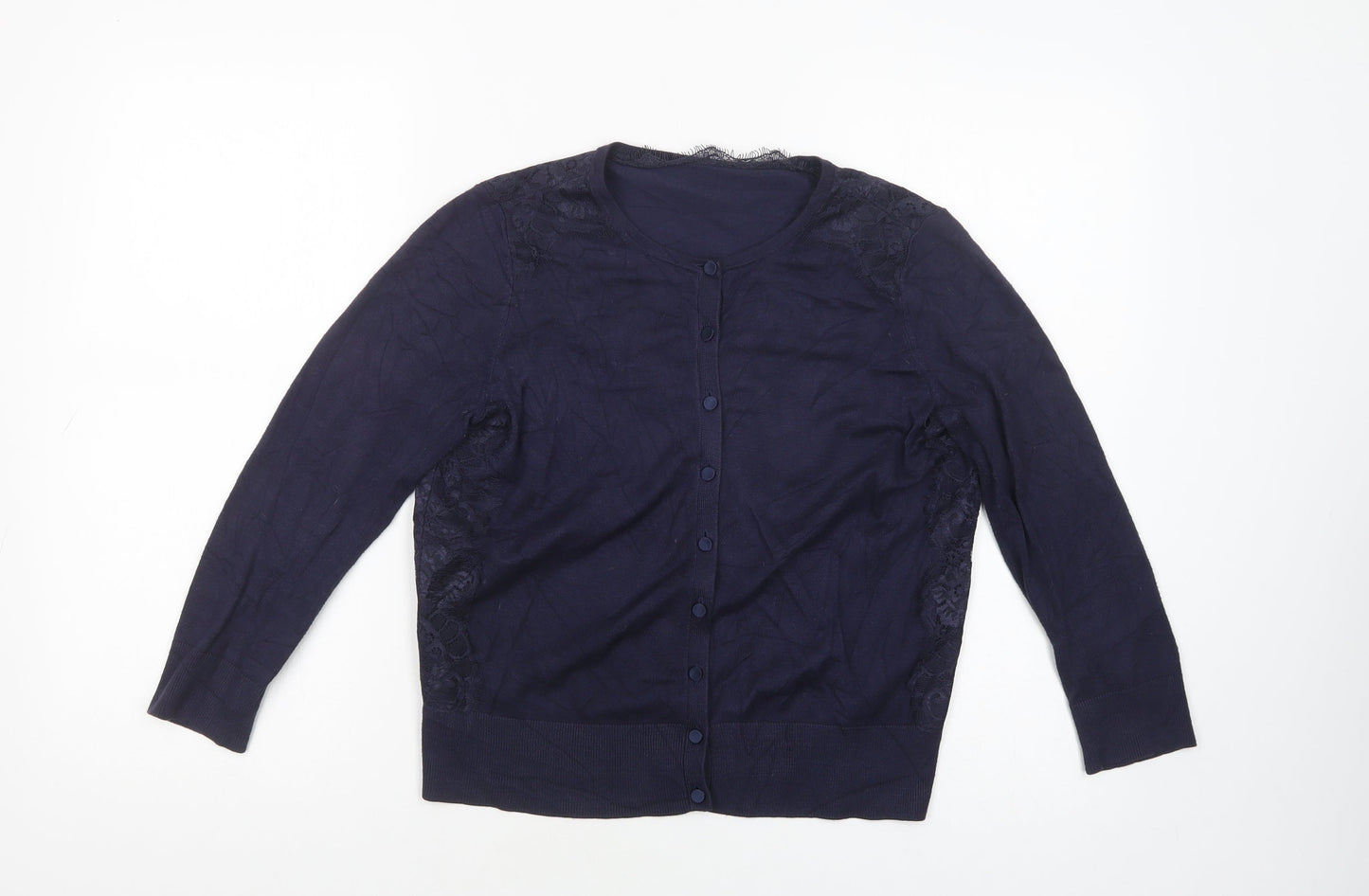 Womens UK Size M Coast Blue Cardigan Jumper