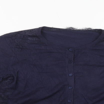 Womens UK Size M Coast Blue Cardigan Jumper