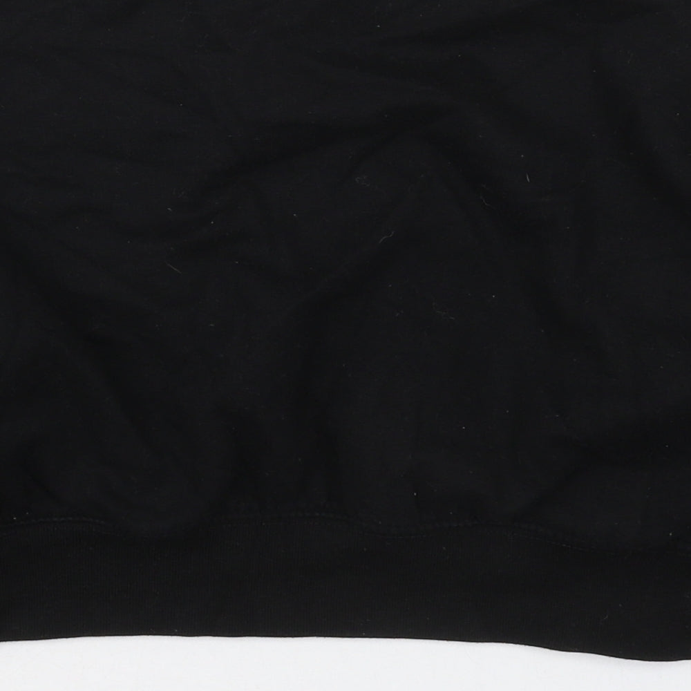 Matalan Girls Black Floral Cotton Pullover Sweatshirt Size 11 Years  Pullover