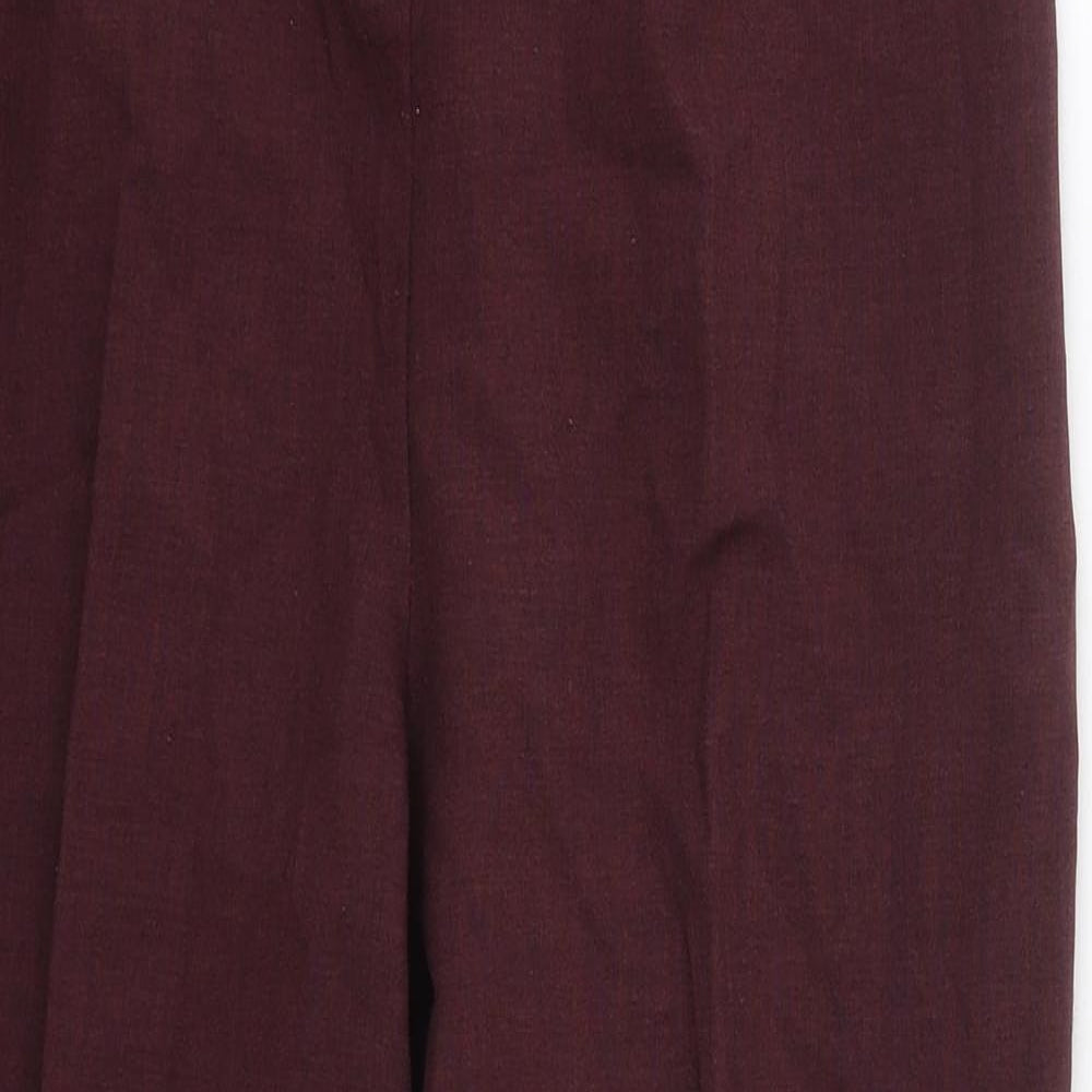 Kira Womens Purple  Polyester Trousers  Size 14 L25 in Regular