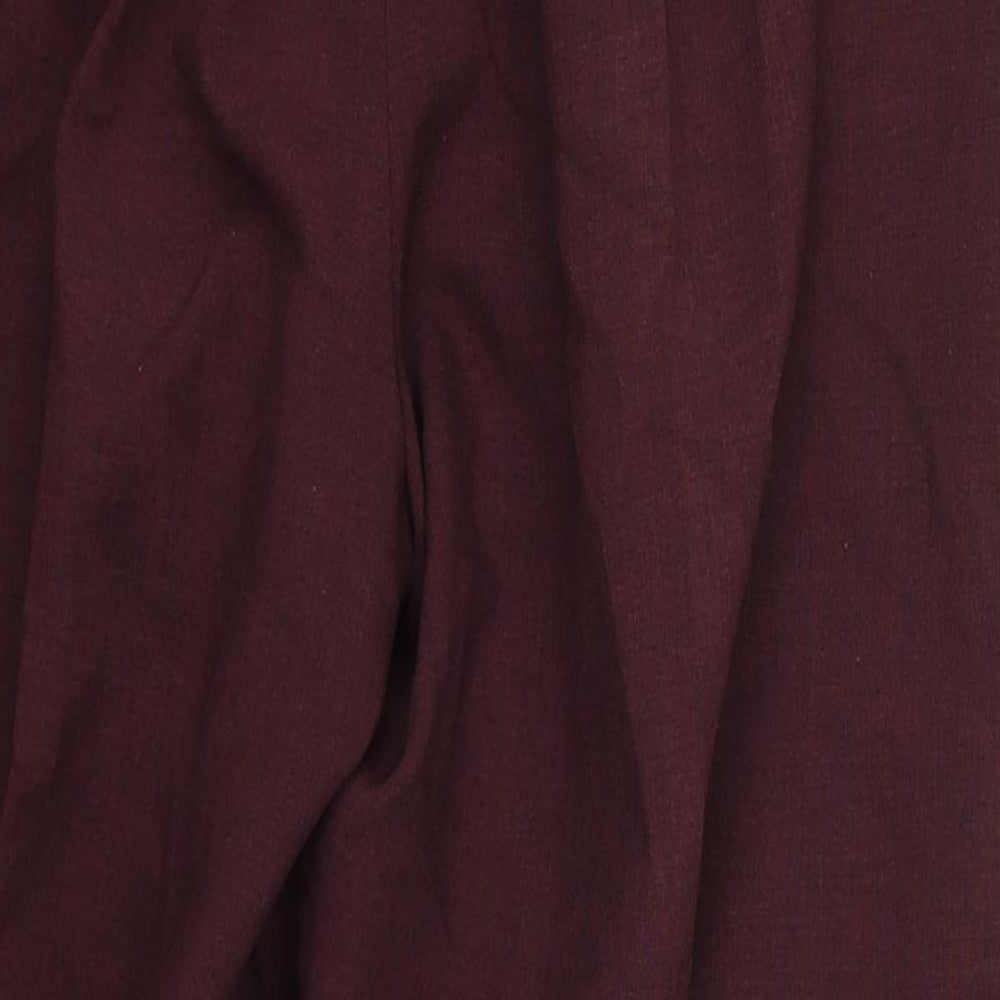 Kira Womens Purple  Polyester Trousers  Size 14 L25 in Regular